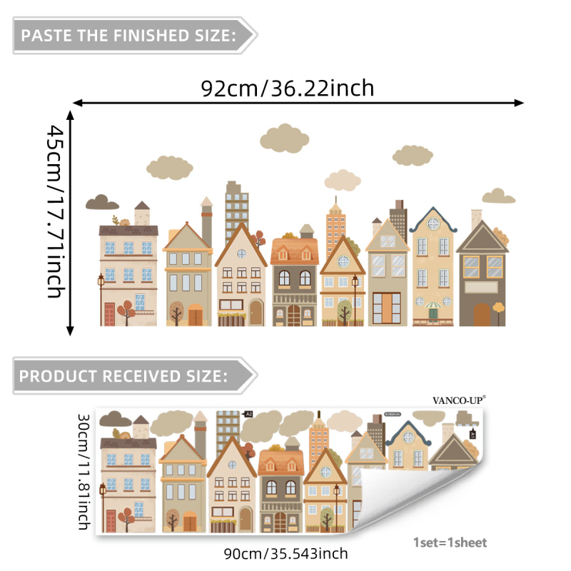 Стенен стикер с флорални мотиви, PVC, 1 бр., самозалепващ, графити стил, за хол, спалня и кабинет