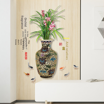 Самозалепващ стенен стикер - Ретро китайски стил, фон за хол и антре, PVC материал, модел 20994066532, 1 бр., водоустойчив