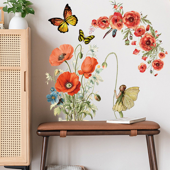 PVC стенен стикер, карикатурен мотив, 1 бр., декоративен, подходящ за кабинет, кухня, баня, вход