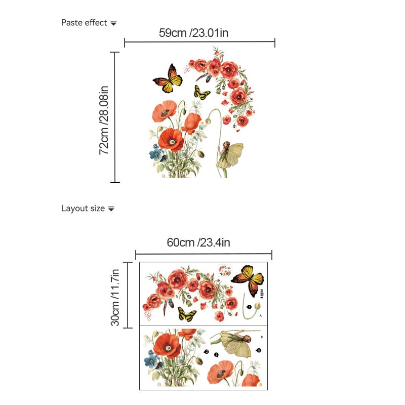 PVC стенен стикер, карикатурен мотив, 1 бр., декоративен, подходящ за кабинет, кухня, баня, вход