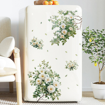 PVC стенен стикер: растения и цветя, водоустойчив, сваляем, 1 парче, за дневна, спалня и кабинет