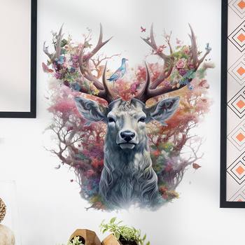 Autocolant perete PVC, rezistent la apă, model animale drăguțe, 1 bucată, pentru living, dormitor și baie