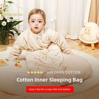 Sac de dormit pentru bebeluși cu anti-kick quilt, 100% bumbac, umplutură din bumbac