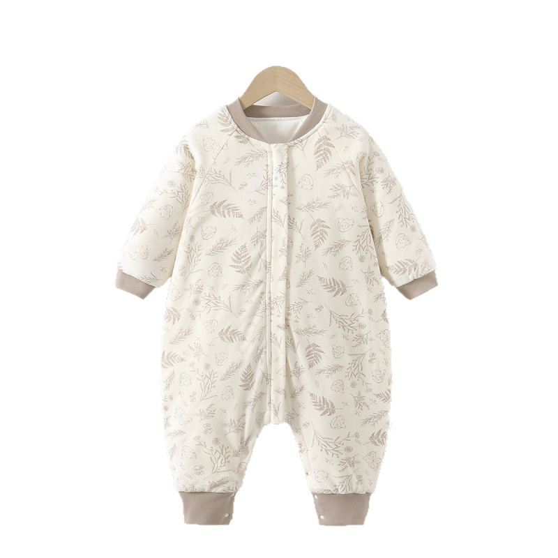 Sac de dormit pentru bebeluși cu picioare separate și quilt anti lovire; design quilted, multi-sezon; țesătură: bumbac 100%; umplutură: altceva