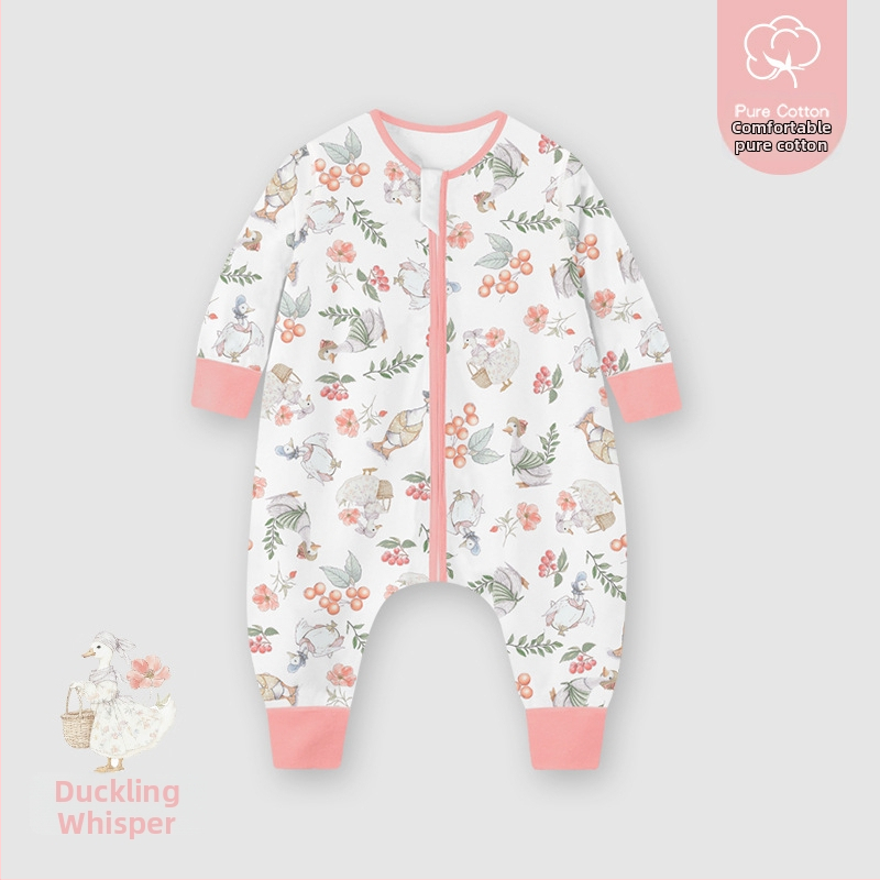 Sac de dormit pentru copii, patru anotimpuri, material din bumbac pur 95%+, căptușeală 95%+, umplutură bumbac catifelat, potrivit pentru 1–3 ani