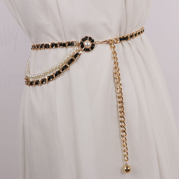 Lanț de talie din metal, stil elegant, pentru femei