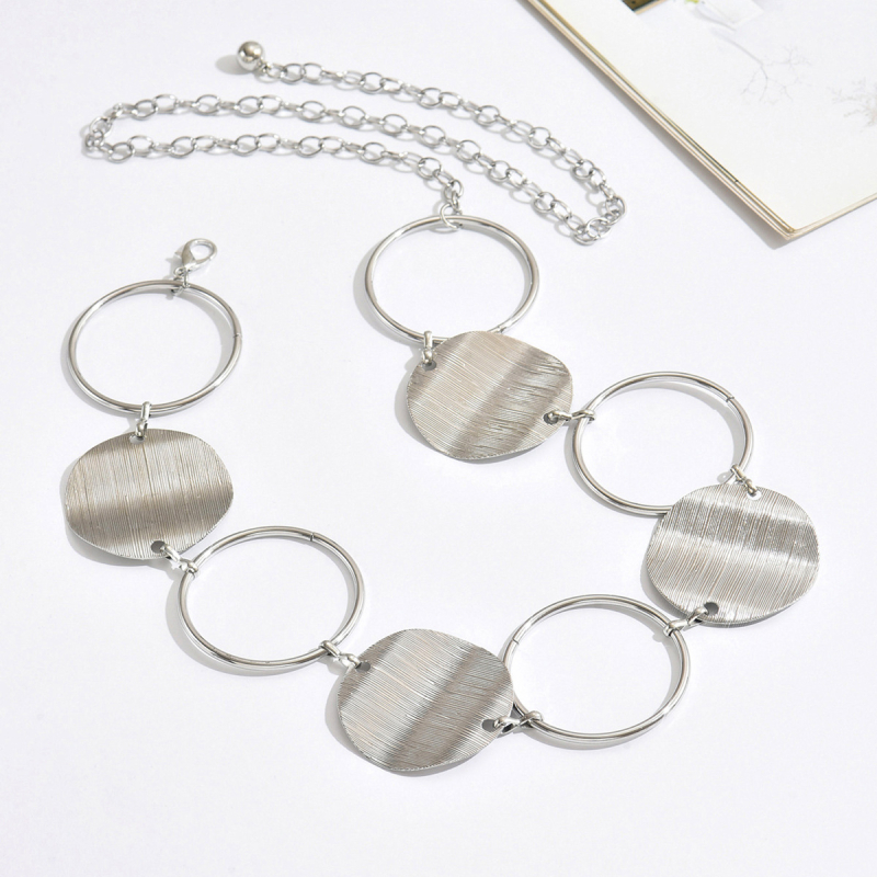 Lanț de talie din metal pentru femei — stil versatil, cu o singură buclă, adulți