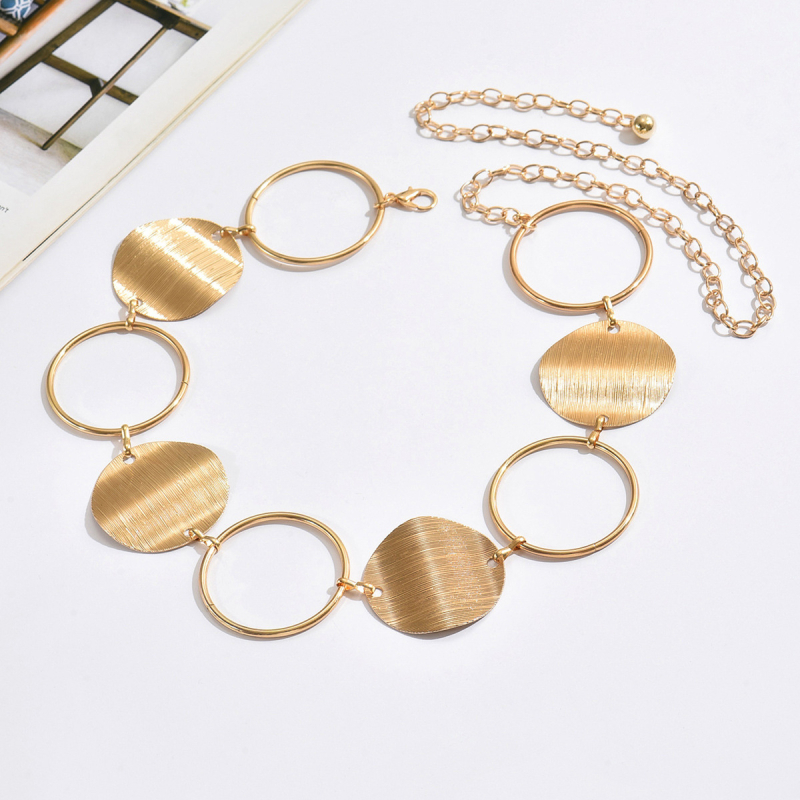 Lanț de talie din metal pentru femei — stil versatil, cu o singură buclă, adulți