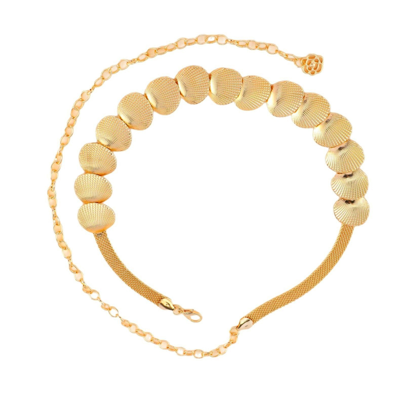 Метална талияна верига, Ин стил, за млади жени — scallop metal waist chain