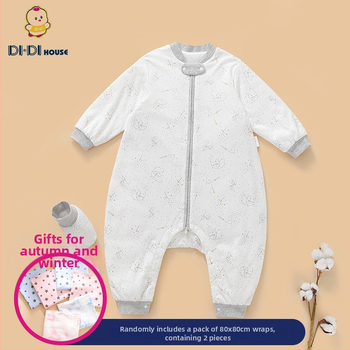 Бебешки спален чувал - чист памук, найлонов цип, разделени крачета, за бебета и малки деца