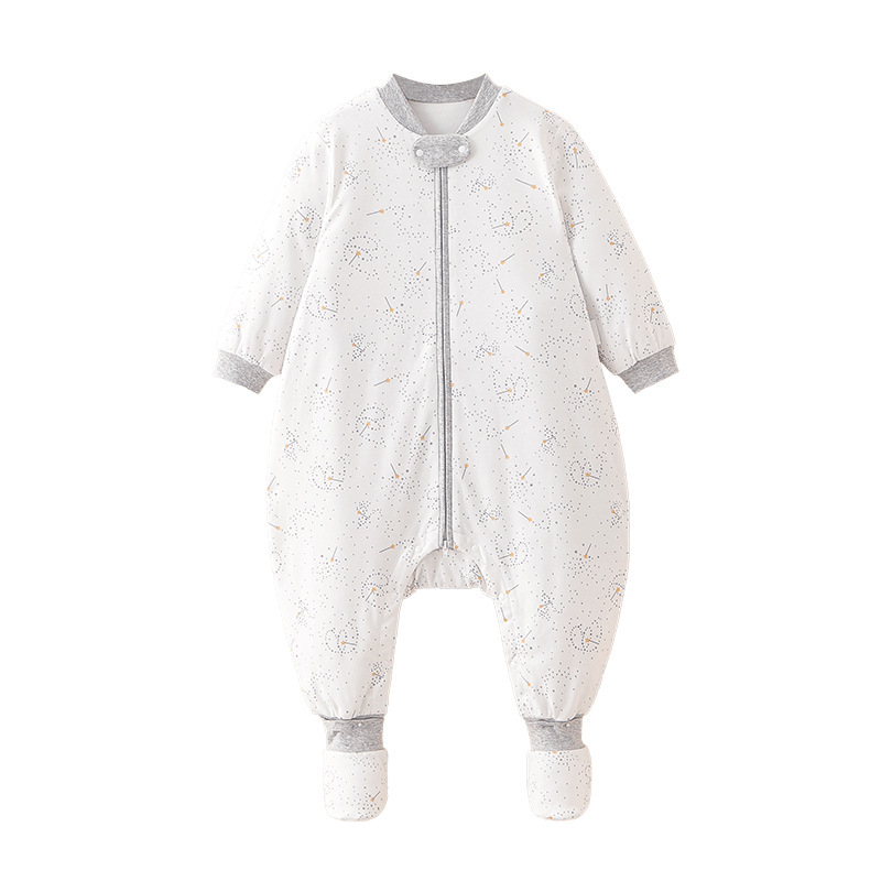 Бебешки спален чувал - чист памук, найлонов цип, разделени крачета, за бебета и малки деца