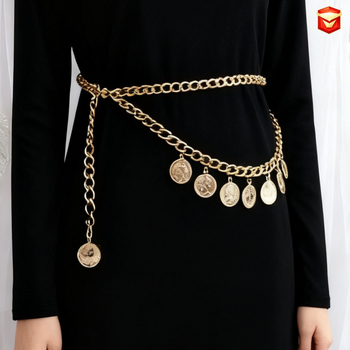 Верига за талия | метална верига, двойни коланни пръстени, персонализирана, Зима 2025 издание