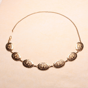 Верига за талия за жена, метал, етнически стил, дължина 80–100 см