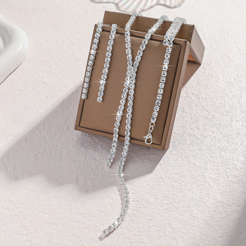 Медно колие с електроплакиране, верига с водна вълна и висулка от сплав, произход Джинхуа