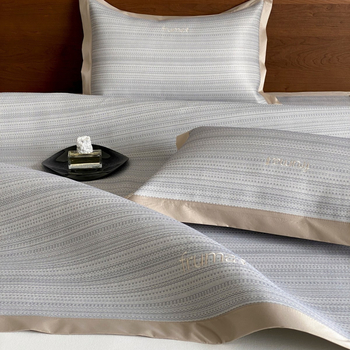 Комплект матове от вискозно Ice Silk, сгъваем и с бродерия, 5D дишаща мат