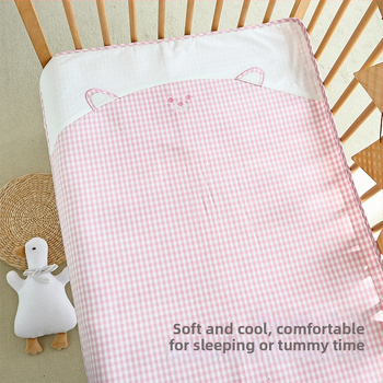 Бебешки мат Ramie, клас А, за възраст 1–6 години, с кант и принт на карикатури