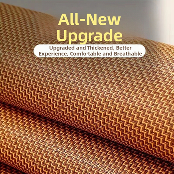 Сгъваем ратанов мат за спалня, Ice Silk (вискоза) — сплетена конструкция, китайски стил