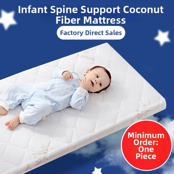 Бебешки матрак Babu Fairy Tales с пълнеж от палмови влакна и трикотажна дамаска, за легла с различни размери, за бебета