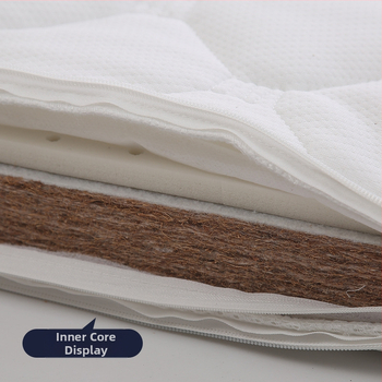 Бебешки матрак Babu Fairy Tales с пълнеж от палмови влакна и трикотажна дамаска, за легла с различни размери, за бебета