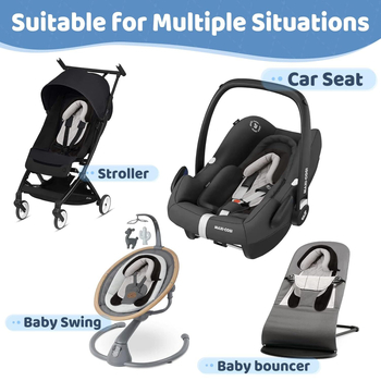 Бебешка възглавничка за количка и мат за детско столче (памук; за деца 0-1 година; позициониране: бебе; мат; по поръчка)