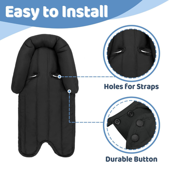 Бебешка възглавничка за количка и мат за детско столче (памук; за деца 0-1 година; позициониране: бебе; мат; по поръчка)