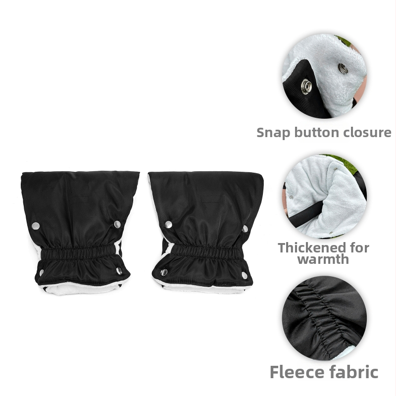 Zimske rukavice za ručku kolica, s plišanim podstavkom, materijali: najlon i flanel, HDWISS