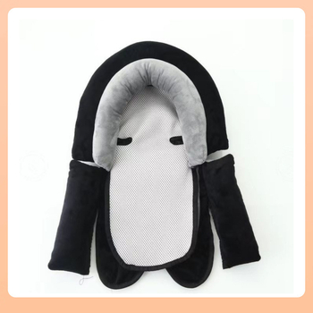 Комплект: възглавничка за глава и подплата за детска количка, полиестер, за деца 0–1 г., персонализируем