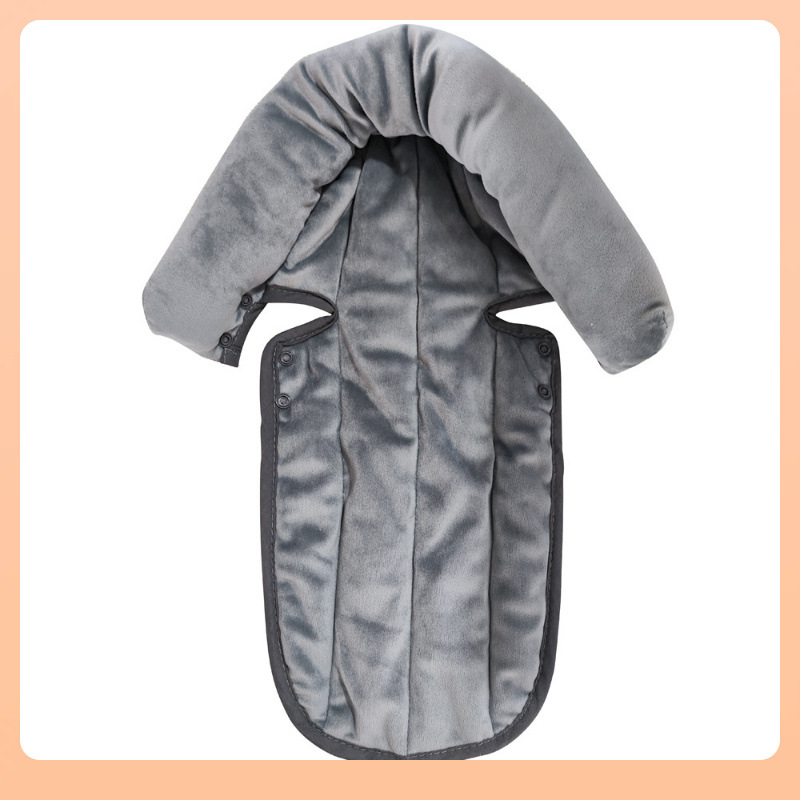 Комплект: възглавничка за глава и подплата за детска количка, полиестер, за деца 0–1 г., персонализируем