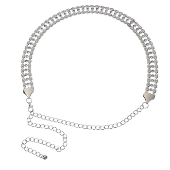 Талийна метална верижка – универсален стил, дължина 110 cm, единична катарама, за жени и младежи