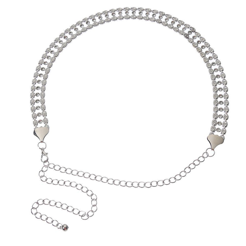 Талийна метална верижка – универсален стил, дължина 110 cm, единична катарама, за жени и младежи