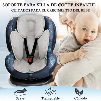 Yidou Бебешка вътрешна възглавничка за седалка за безопасност от флис – 0–1 години, Бебета и деца, Бамбукова подложка