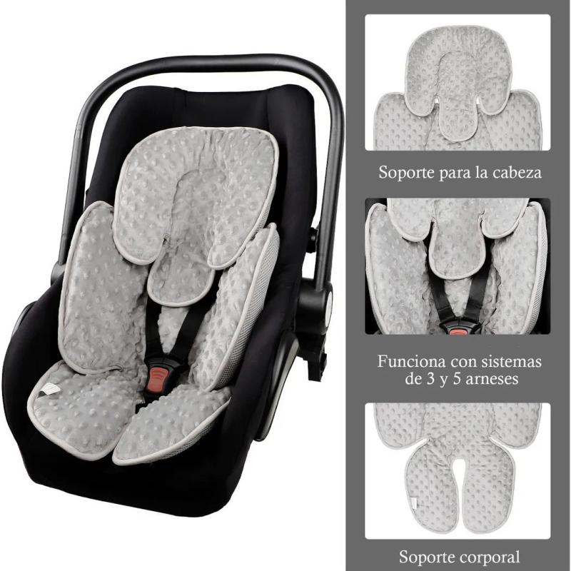 Yidou Бебешка вътрешна възглавничка за седалка за безопасност от флис – 0–1 години, Бебета и деца, Бамбукова подложка