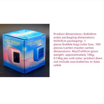 Будилник с LED дисплей, нощно осветление, аларма, 24-часов формат, персонализирано чрез изображения