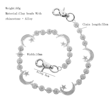 Поясна верижка от метал, ширина 10 мм, за жени, луксозен стил, бренд View of Tang Dynasty, есен 2025