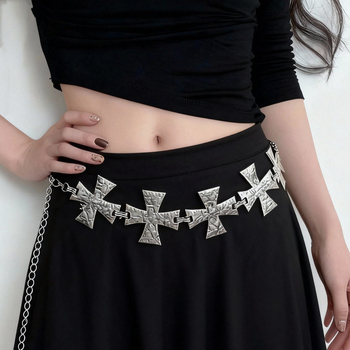 Талия верижка от сплав, етно стил, дължина 115 см, Zuoyang Jewelry