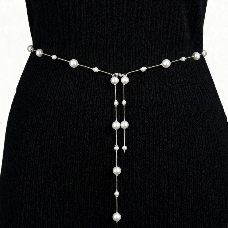 Талийна верижка от метал – универсален стил, с една лента, дължина 100 cm, персонализируема