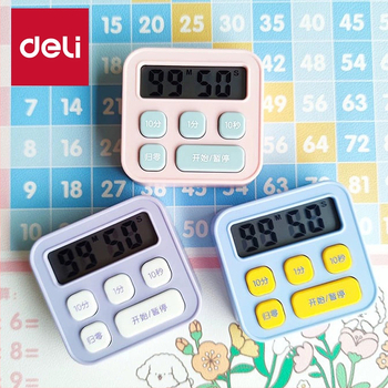 Учебен таймер-секундомер за ученици – цифров дисплей, правоъгълен пластмасов корпус, батерийно захранване