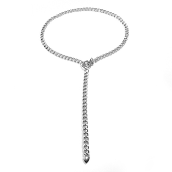 Верiga za talia ot metal, s mnogo plovici, персонализиране, дължина 105 см, ширина 3 см