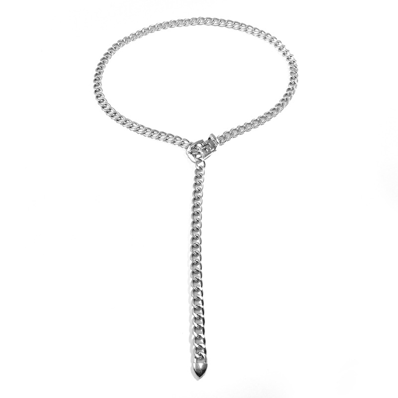 Верiga za talia ot metal, s mnogo plovici, персонализиране, дължина 105 см, ширина 3 см