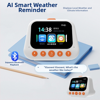 Будилник с таймер за обратно броене, календар и аларма - LCD дисплей, захранване от батерии, пластмасов корпус