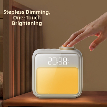 Светлина за събуждане с нощен будилник, Grating, стил модерен минимализъм, CE сертификация