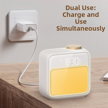 Светлина за събуждане с нощен будилник, Grating, стил модерен минимализъм, CE сертификация