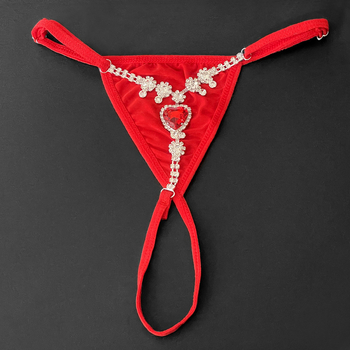 Кристална танга-верига за бельо за жени – телесна верига с кристали (Пролет 2025)