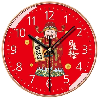 Стенно часовник с механичен ход, автоматично захранване, едностранен, LCD дисплей и стрелки, функция обратно отброяване