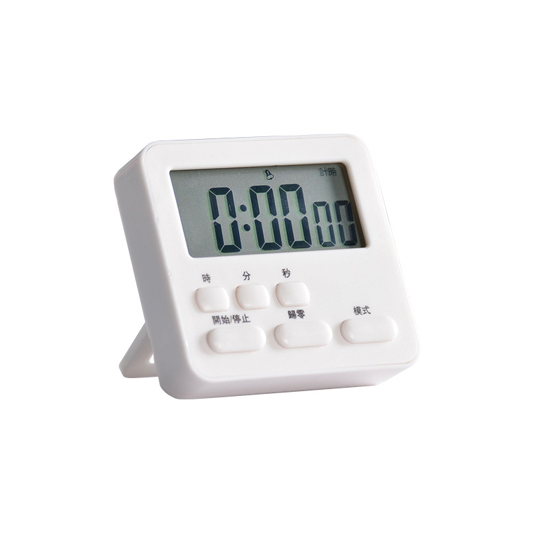 Многофункционален таймер за баня – LCD дисплей, батерийно захранване, електронен механизъм, правоъгълна форма, аларма