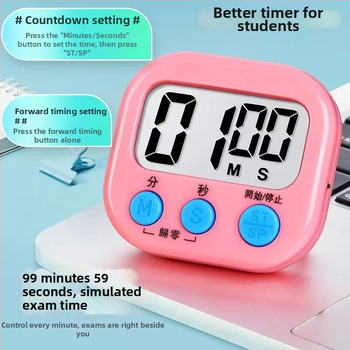 Кухненски таймер с автомобилна форма, аналогов дисплей (указател + цифри), светлинно-вълново движение, външно захранване