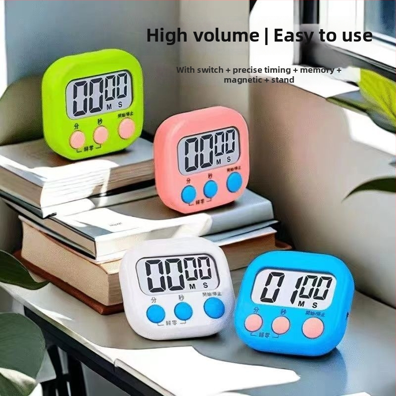 Кухненски таймер с автомобилна форма, аналогов дисплей (указател + цифри), светлинно-вълново движение, външно захранване