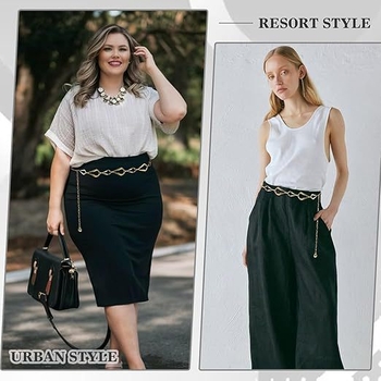 Метална талийна верига за жени, универсален стил, за млади, с една лента