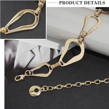 Метална талийна верига за жени, универсален стил, за млади, с една лента