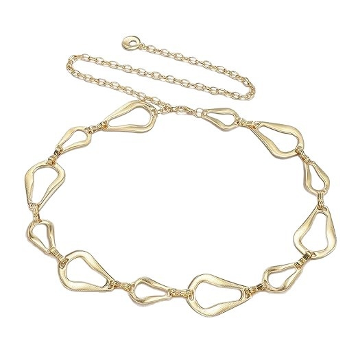 Метална талийна верига за жени, универсален стил, за млади, с една лента